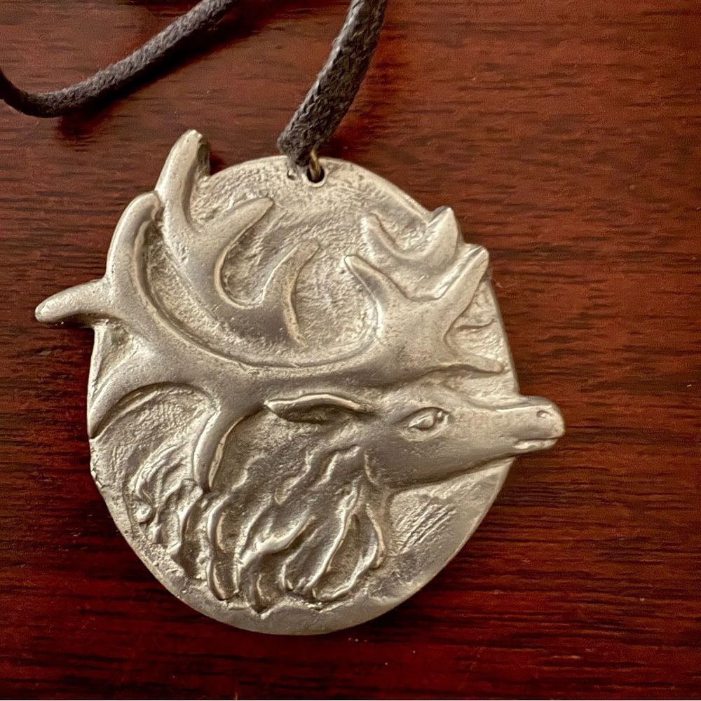 Pewter Moose  Pendant, Canadian